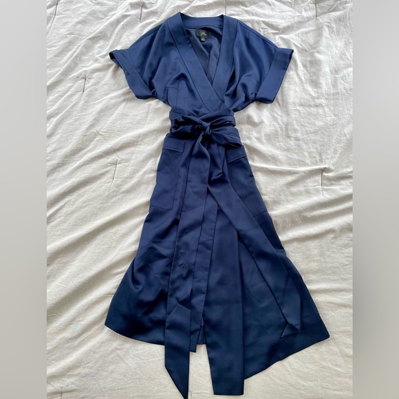 J Crew navy wrap dress - Picture 8 of 9